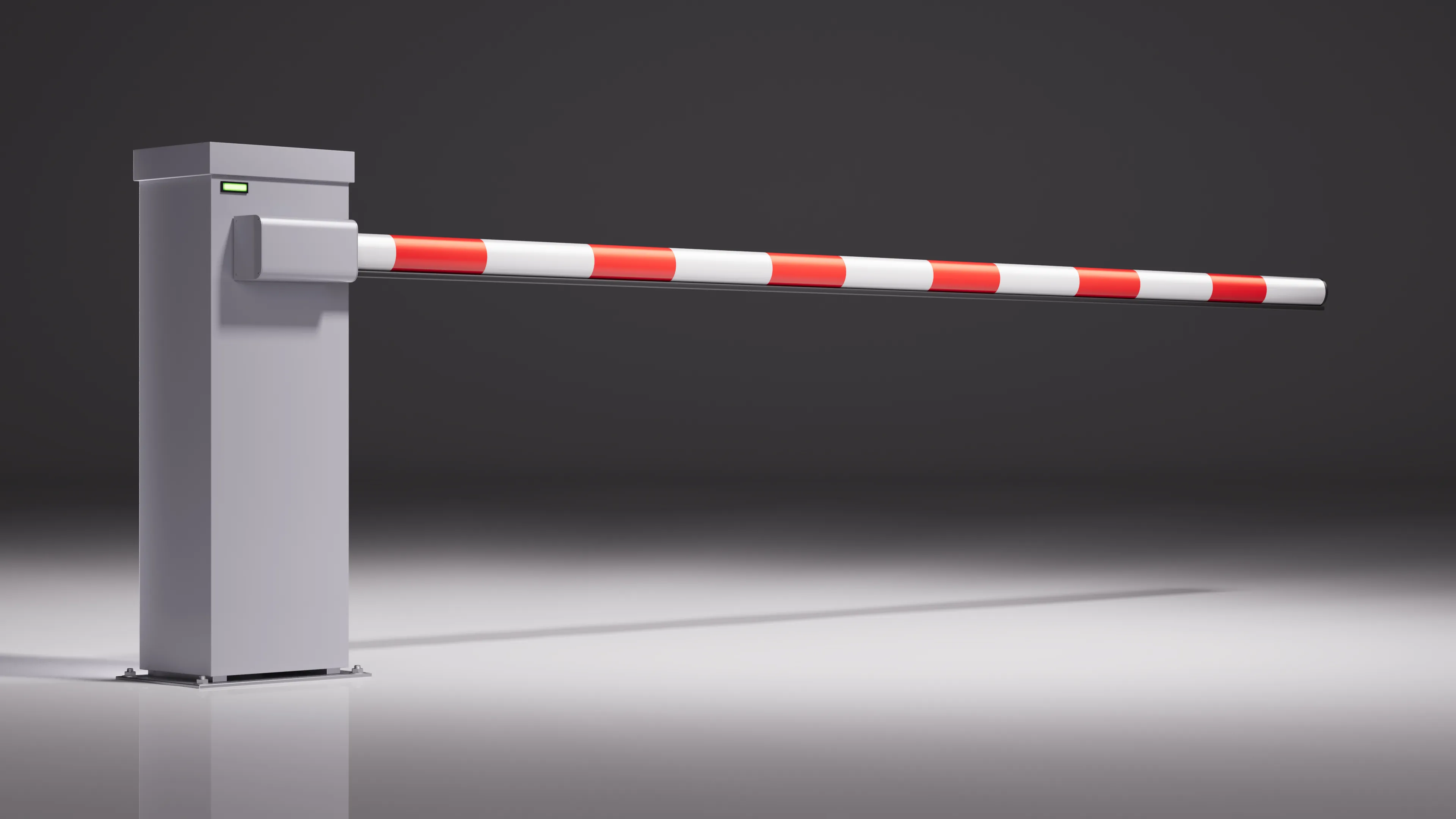 QC-001 - Commercial Automatic Barrier Gate 3D model | CGTrader