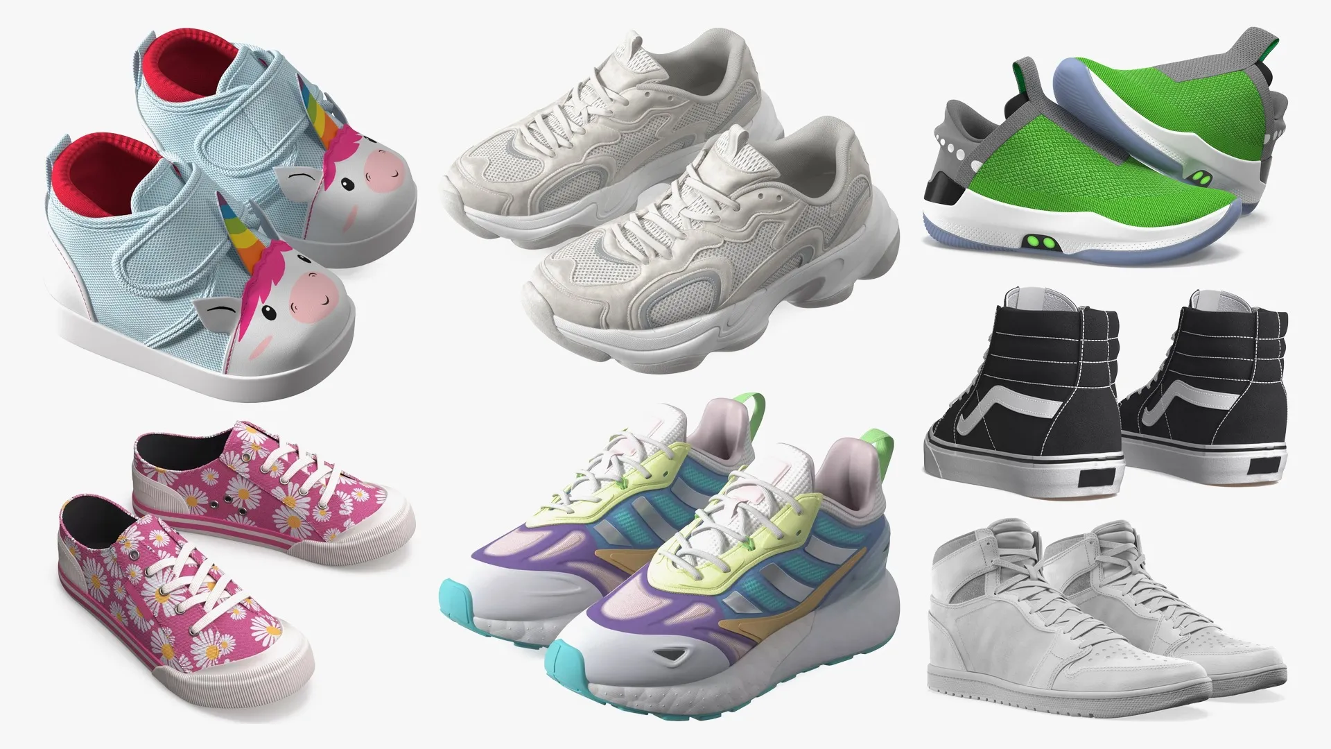 Sneakers Collection 2 3D Model Pack | CGTrader