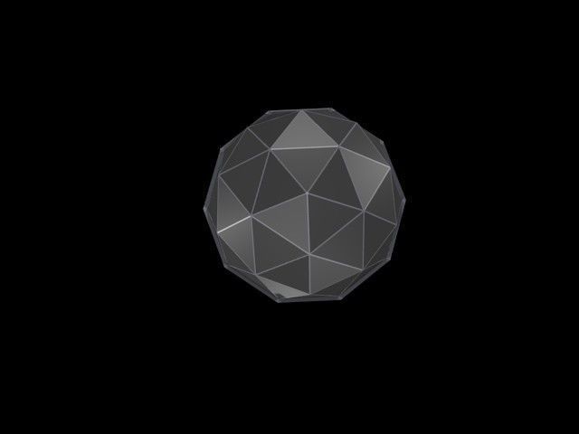 Low poly microphone Low-poly 3D model_5