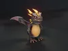 3D model Cartoon Black Dragon Animated 3D Model with Music Sound ...