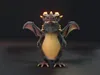 3D model Cartoon Black Dragon Animated 3D Model with Music Sound ...