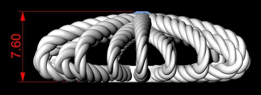 Stylish female pendant 170 3D print model_13