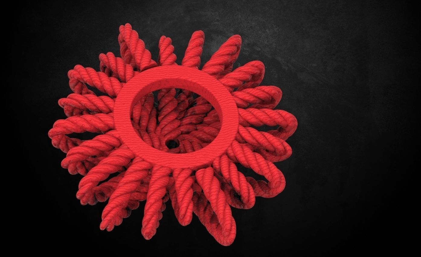 Stylish female pendant 170 3D print model_12