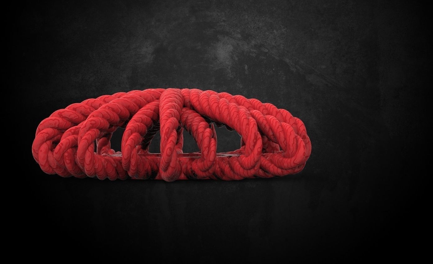 Stylish female pendant 170 3D print model_11