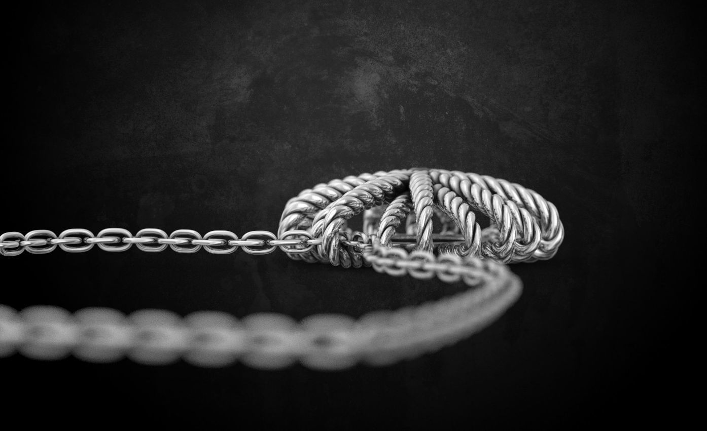 Stylish female pendant 170 3D print model_7