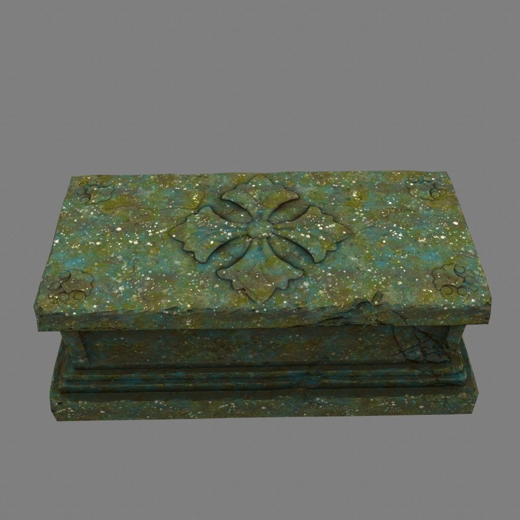 base statue 1 Low-poly 3D model_8