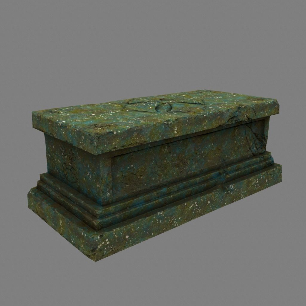 base statue 1 Low-poly 3D model_2