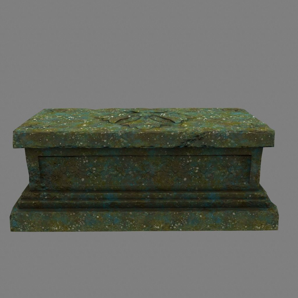 base statue 1 Low-poly 3D model_4