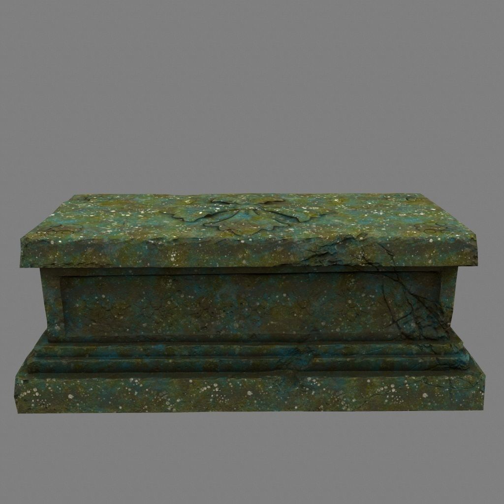 base statue 1 Low-poly 3D model_1