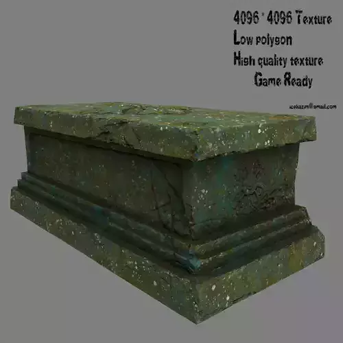 base statue 1 Low-poly 3D model