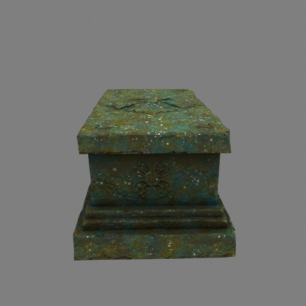 base statue 1 Low-poly 3D model_3