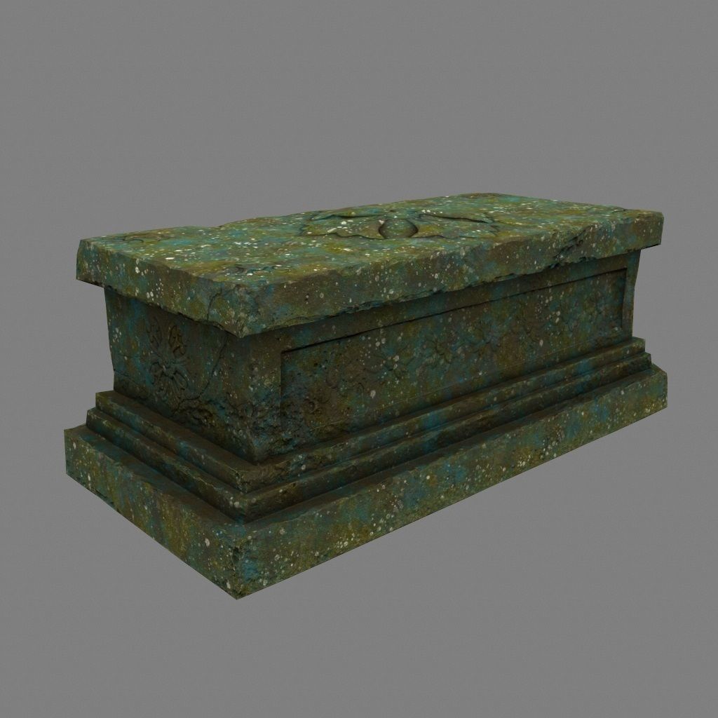 base statue 1 Low-poly 3D model_5