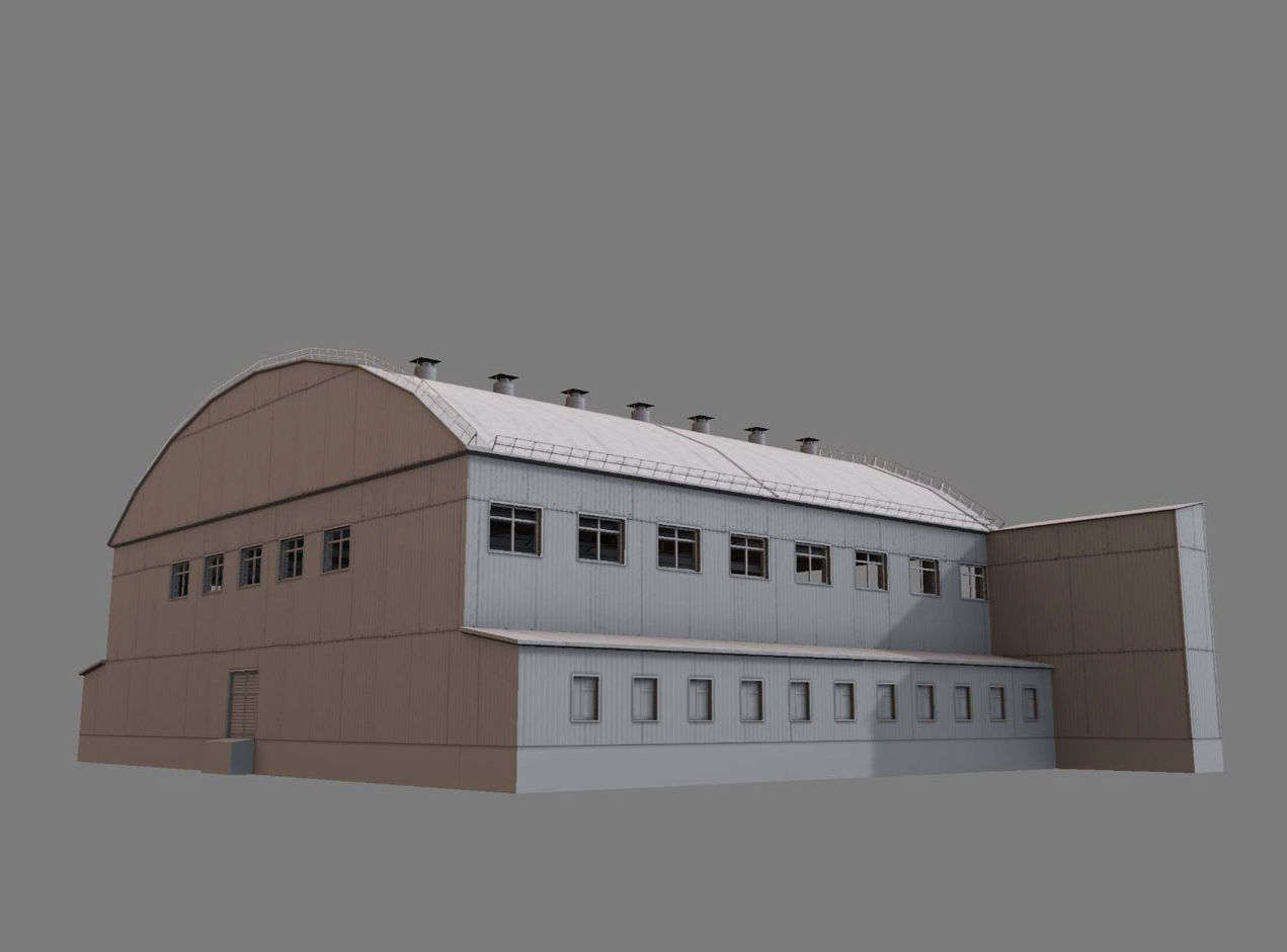 Airport Hangar1 UEEE Low-poly 3D model_17