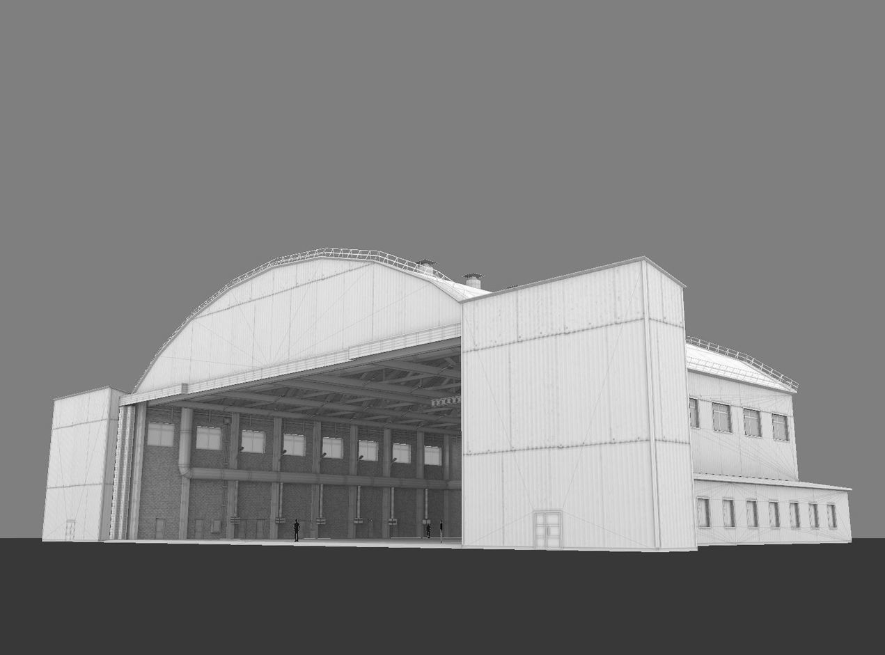 Airport Hangar1 UEEE Low-poly 3D model_15
