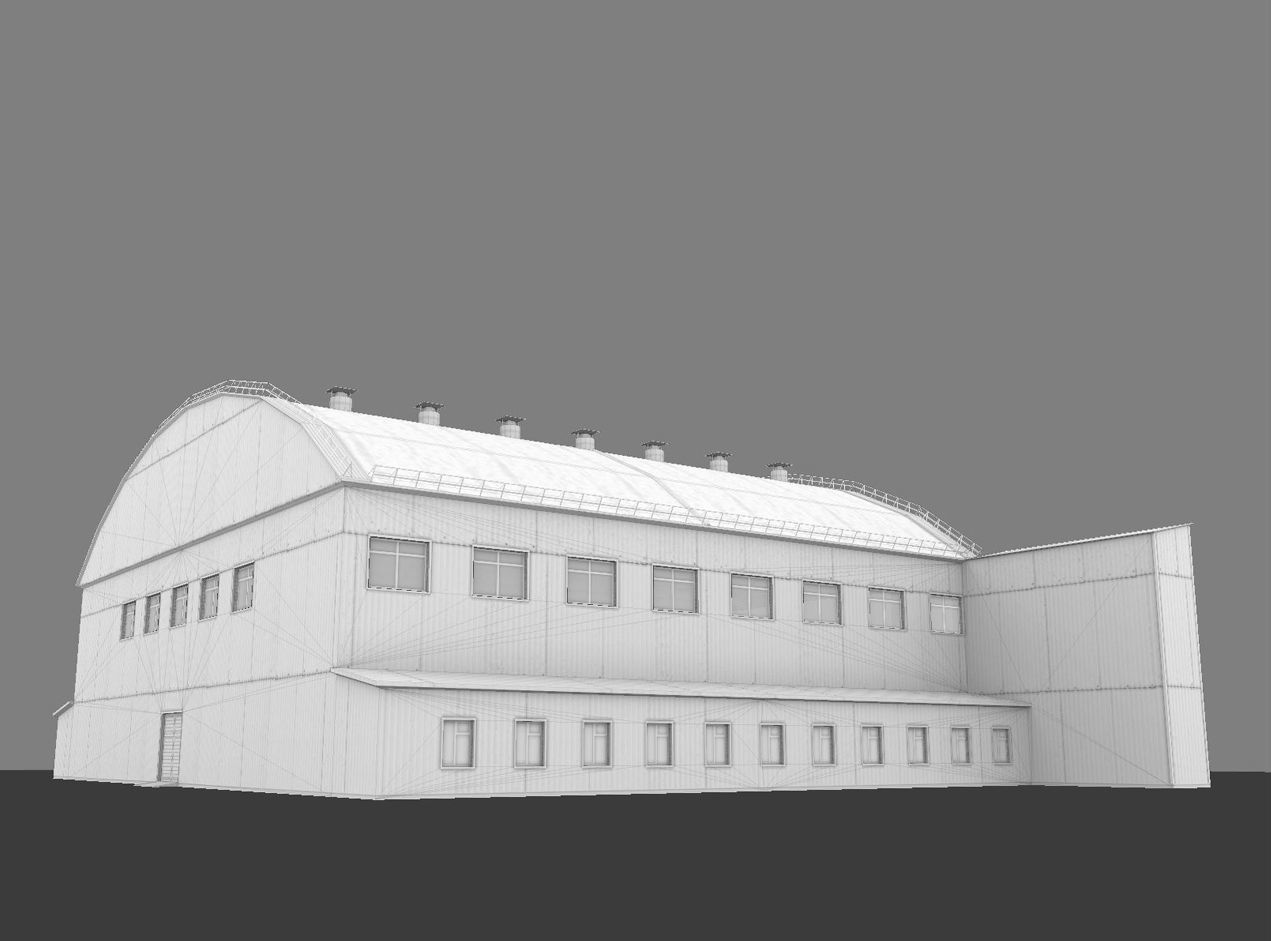 Airport Hangar1 UEEE Low-poly 3D model_16