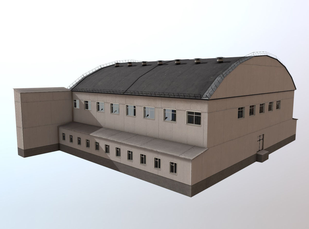 Airport Hangar1 UEEE Low-poly 3D model_30