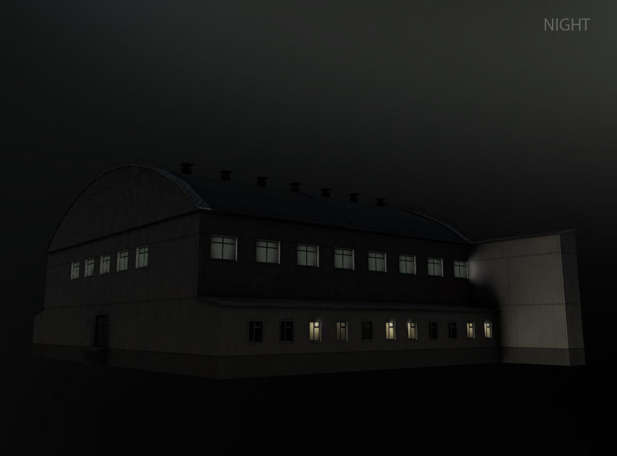 Airport Hangar1 UEEE Low-poly 3D model_28