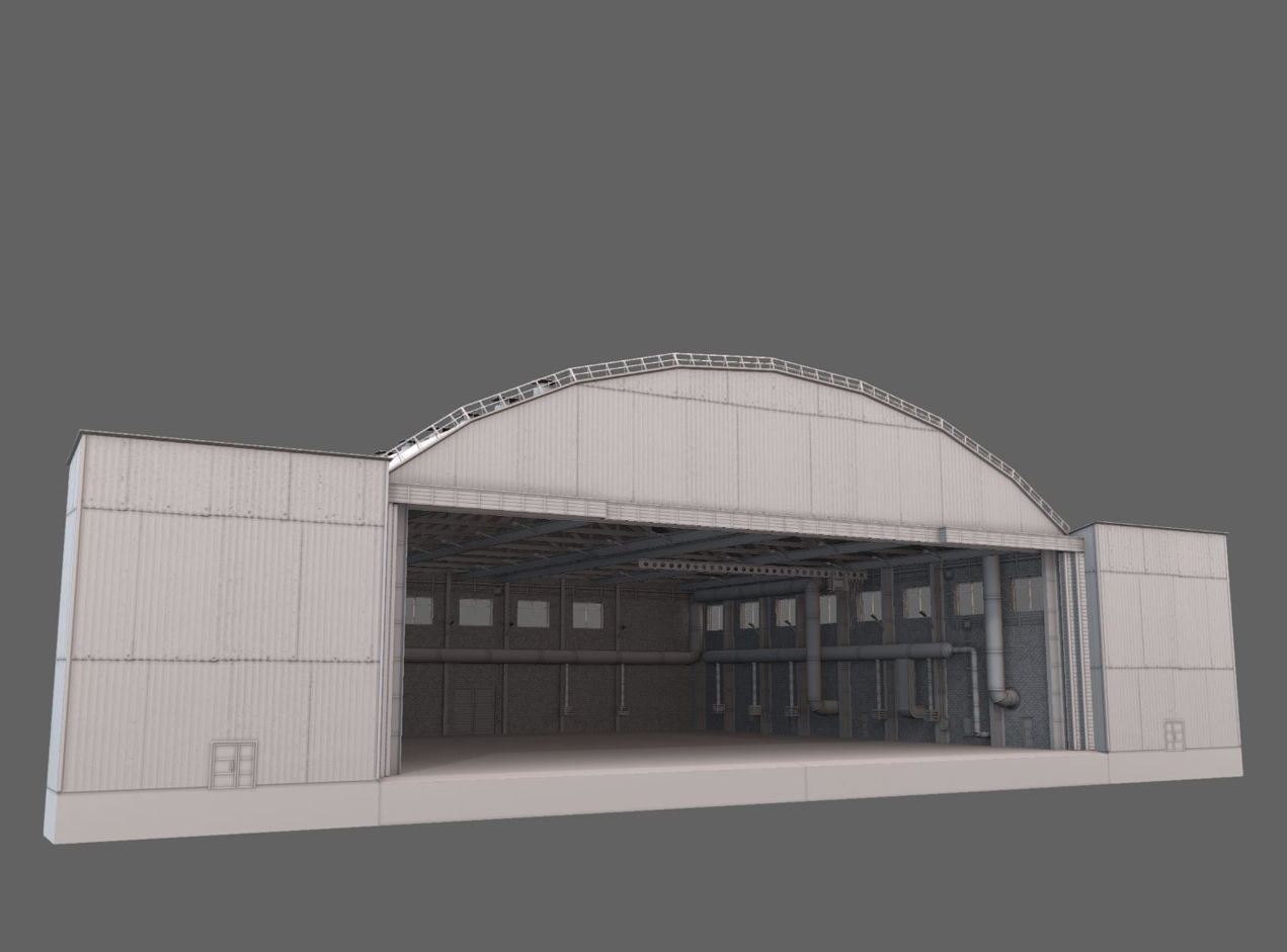 Airport Hangar1 UEEE Low-poly 3D model_18