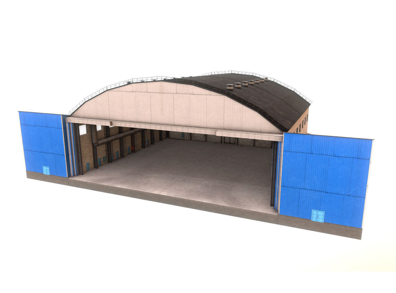 Airport Hangar1 UEEE Low-poly 3D model_20
