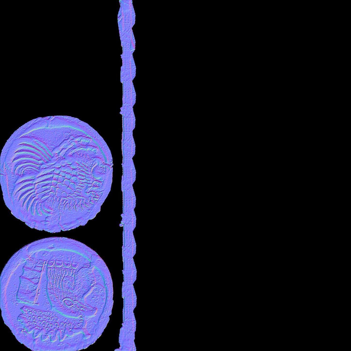 ancient coins colection Low-poly 3D model_6