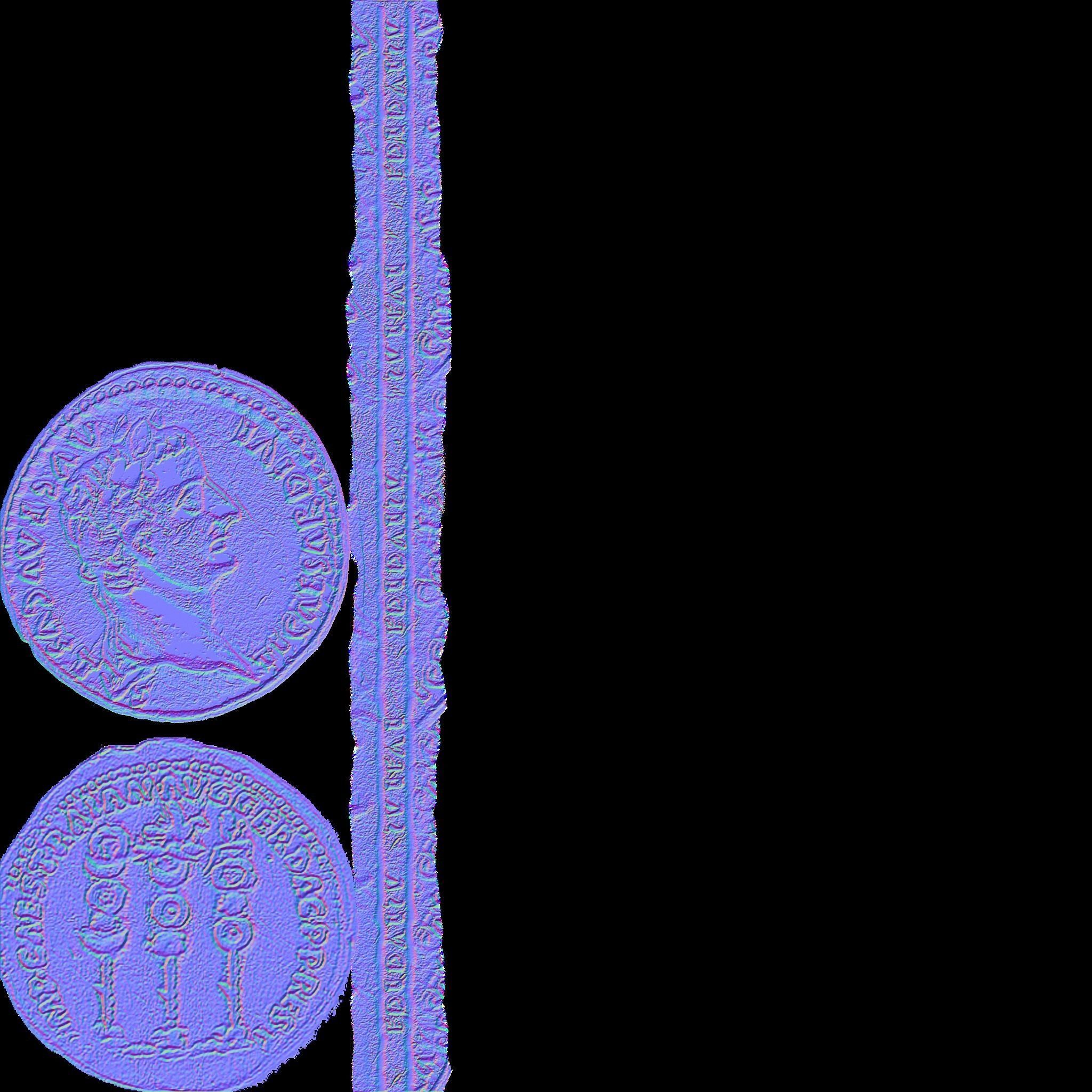 ancient coins colection Low-poly 3D model_18