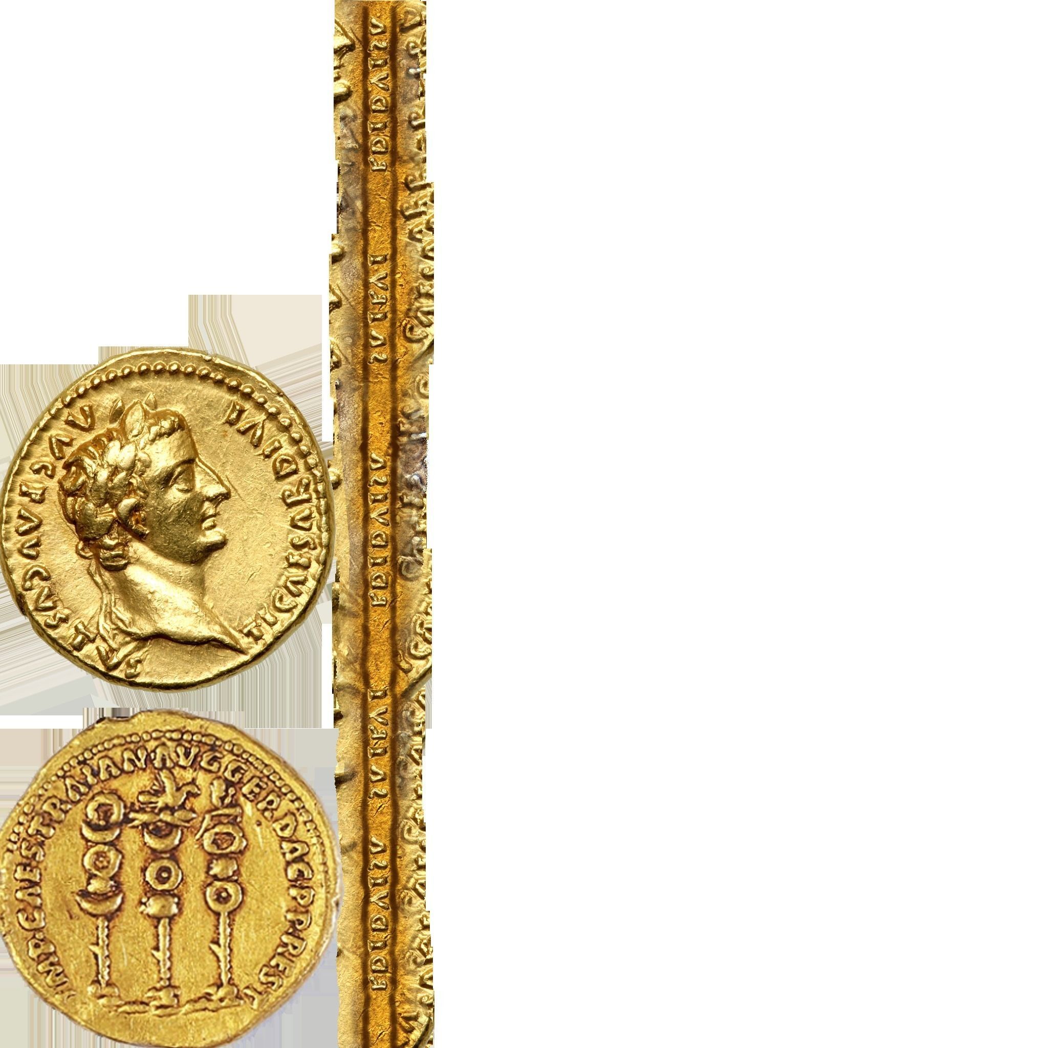 ancient coins colection Low-poly 3D model_17