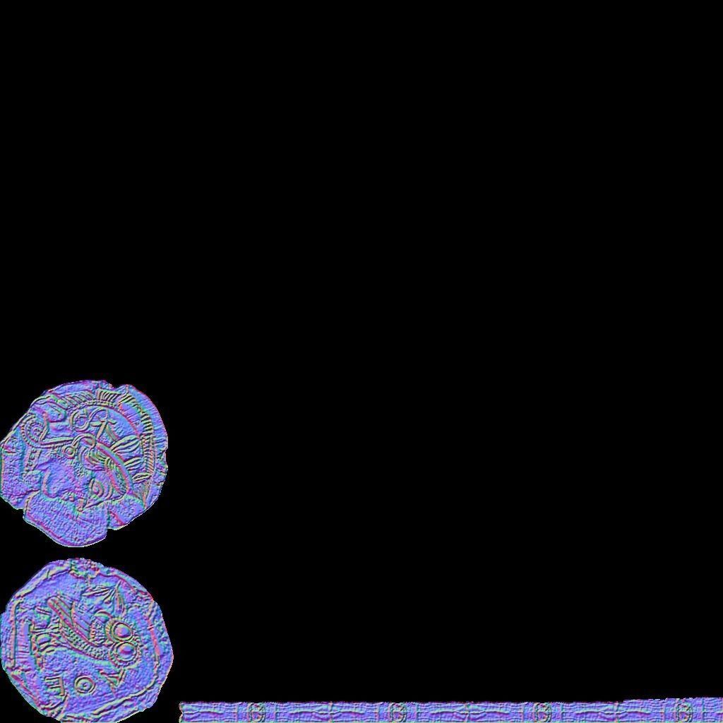 ancient coins colection Low-poly 3D model_33