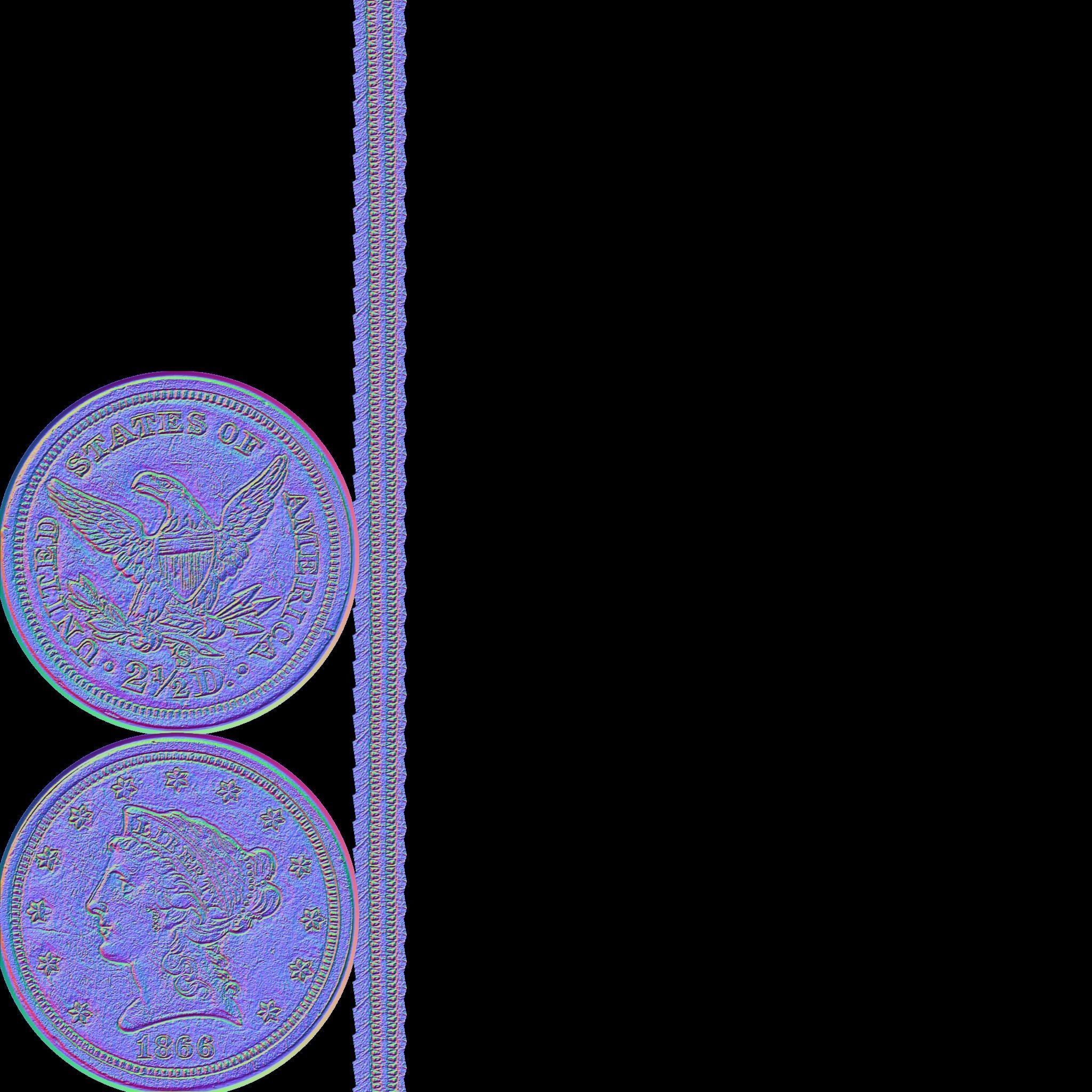 ancient coins colection Low-poly 3D model_15