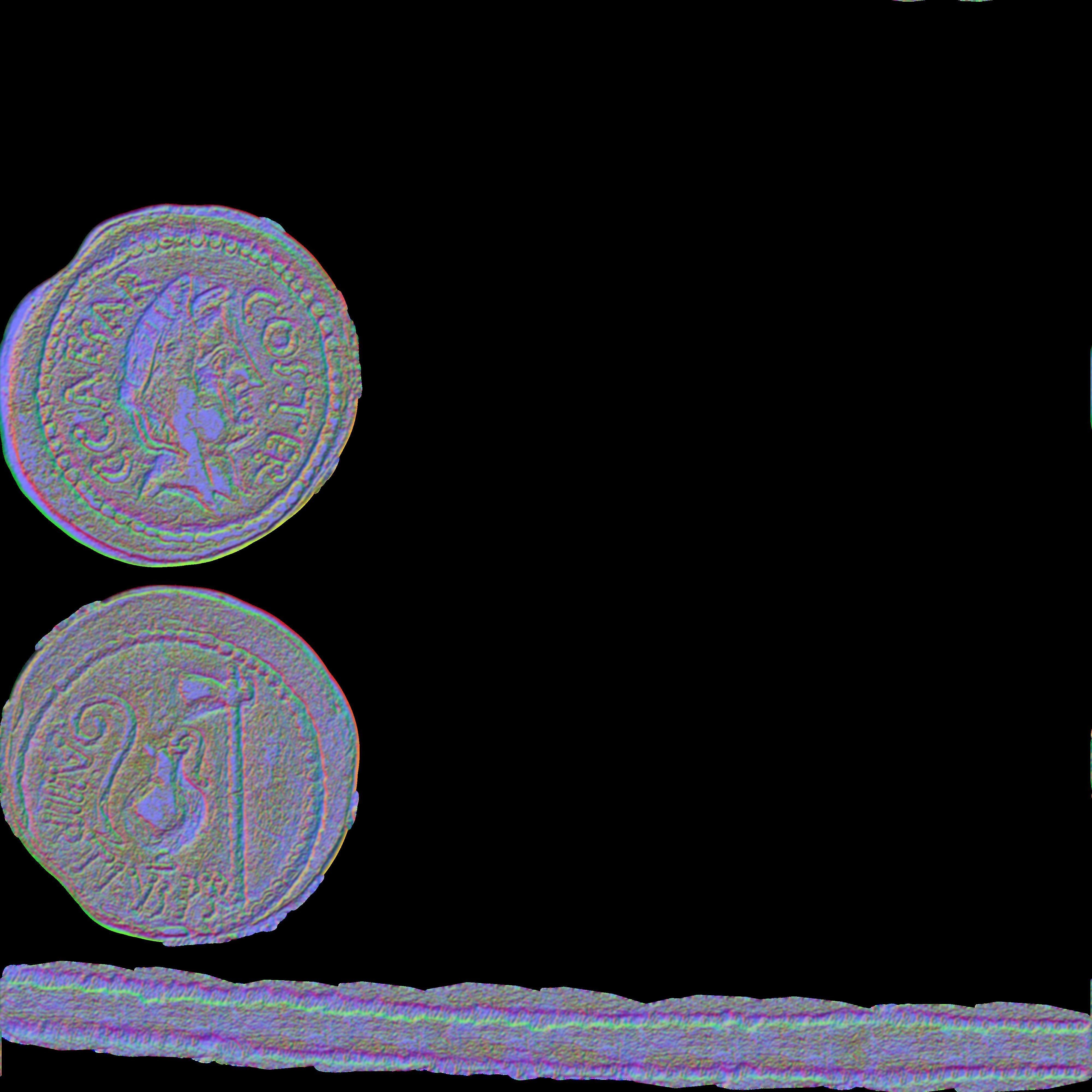 ancient coins colection Low-poly 3D model_21