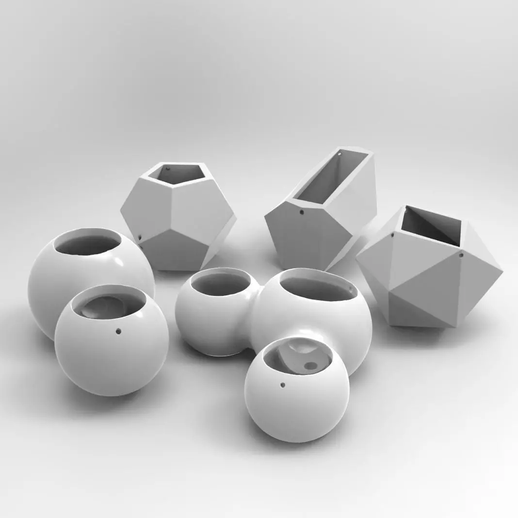 Printable Geomorph Hanging Gardens 3D print model_0