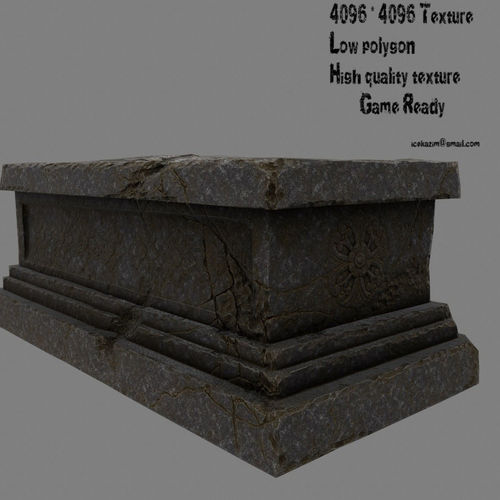 base statue 13 Low-poly 3D model