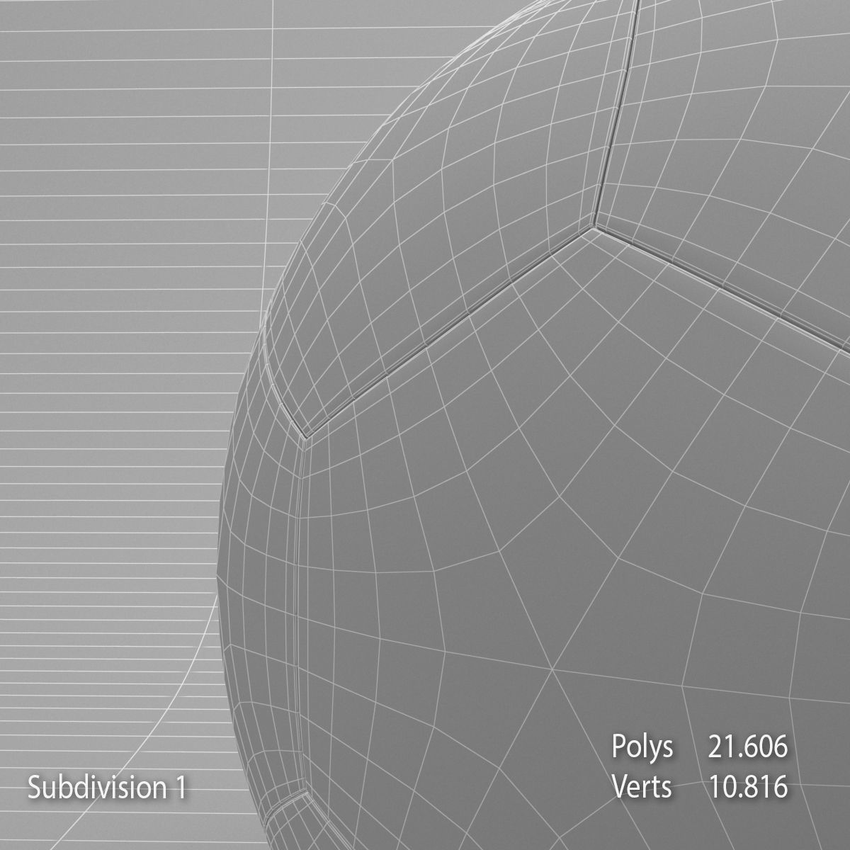 Soccer ball 3D model_7