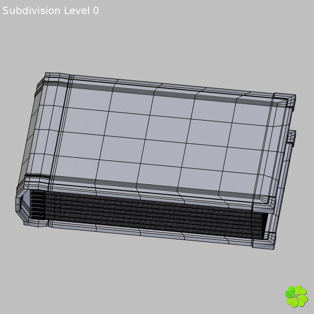 Photo album customizable rigged low poly Low-poly 3D model_15