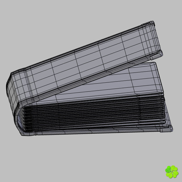 Photo album customizable rigged low poly Low-poly 3D model_18