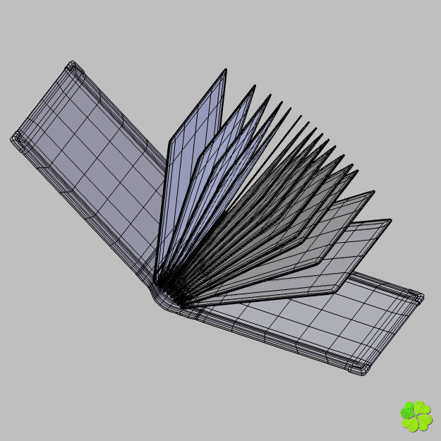 Photo album customizable rigged low poly Low-poly 3D model_16