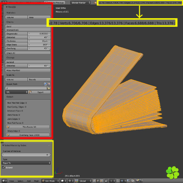 Photo album customizable rigged low poly Low-poly 3D model_22