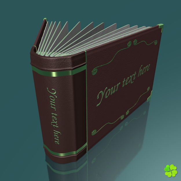 Photo album customizable rigged low poly Low-poly 3D model_11
