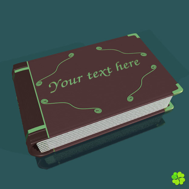 Photo album customizable rigged low poly Low-poly 3D model_5