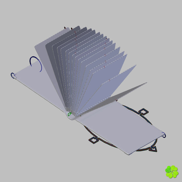 Photo album customizable rigged low poly Low-poly 3D model_29