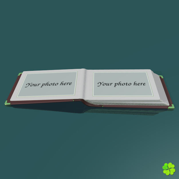 Photo album customizable rigged low poly Low-poly 3D model_12