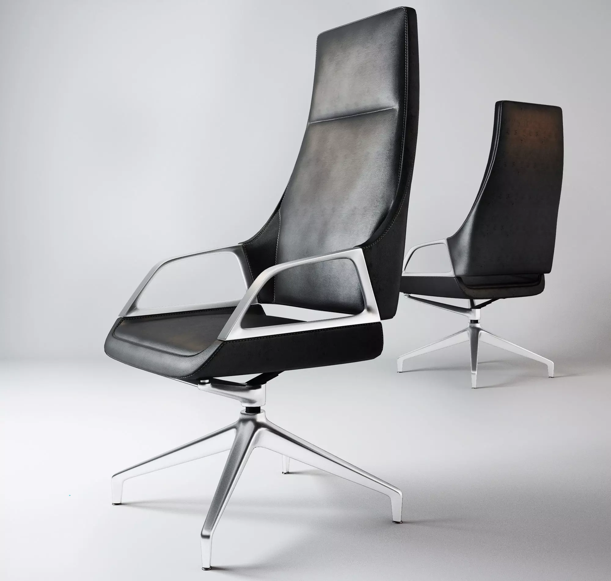 Graph conference chairs Wilkhahn 3D model