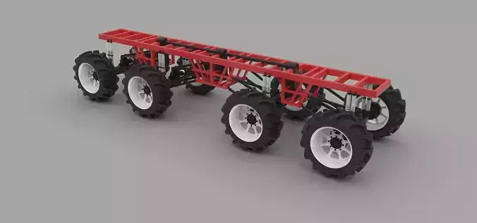 Chassis 8x8 3D model