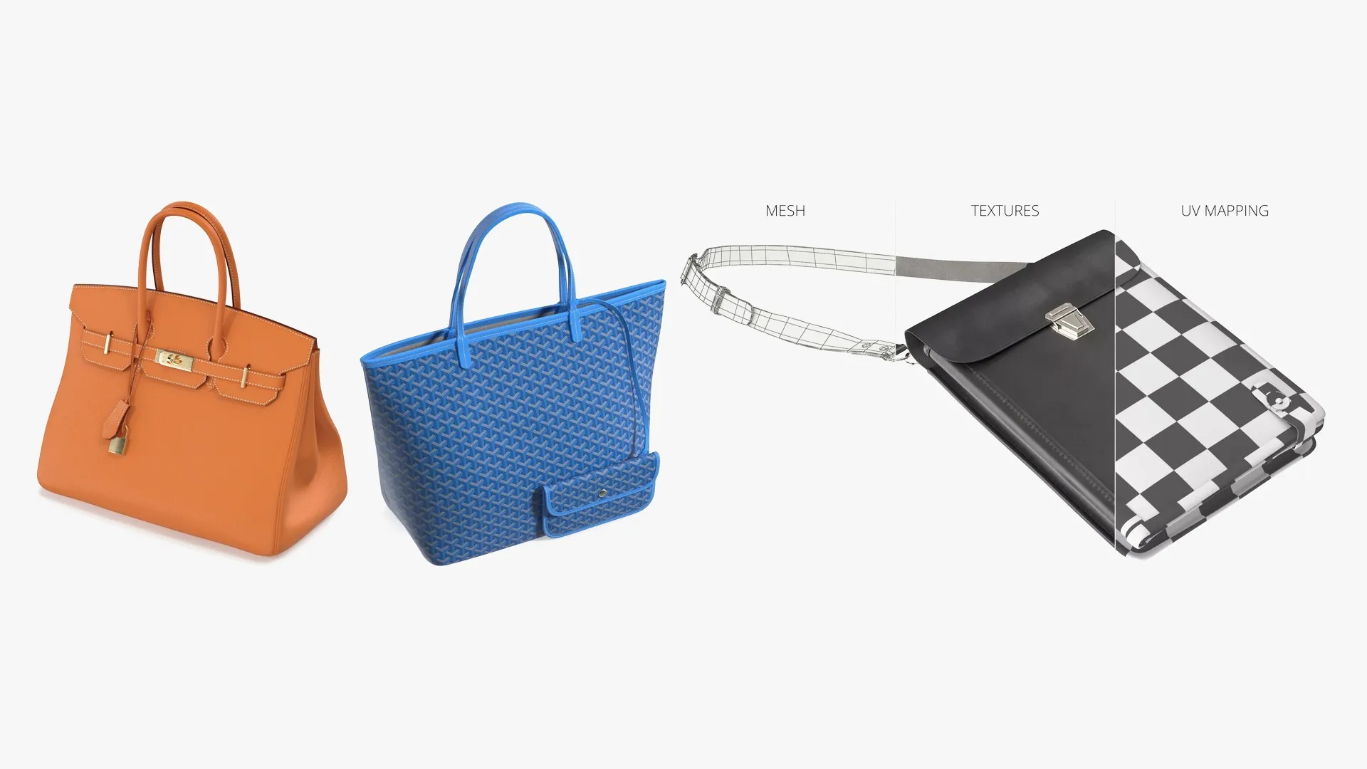 Fashion Bags Collection 3D Model Pack | CGTrader