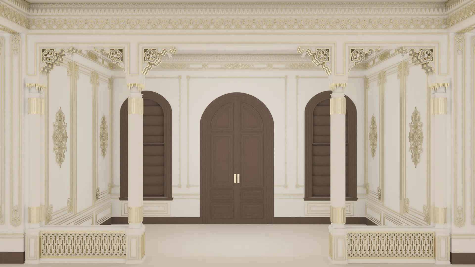 Ottoman Palace Room 5 Interior Scene 3D Model Vray 3D model | CGTrader