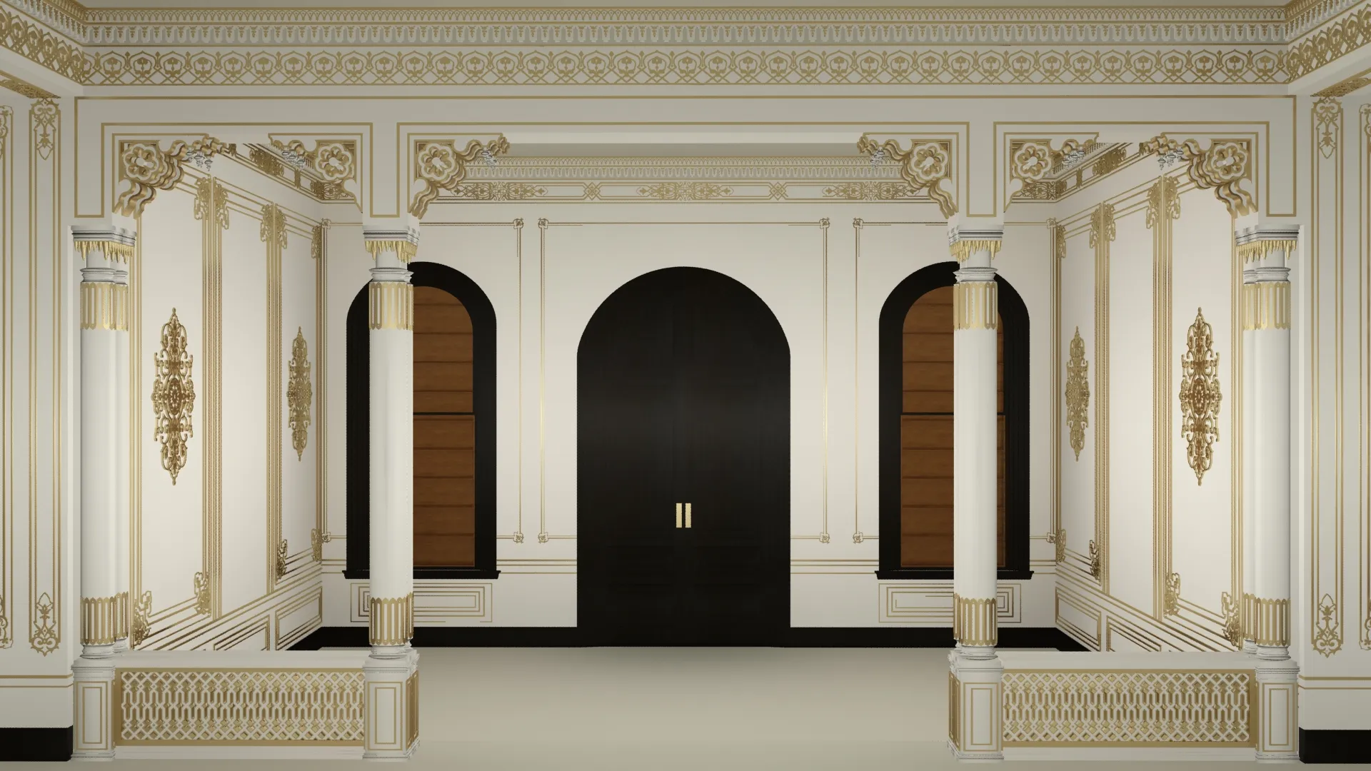 Ottoman Palace Room 5 Interior 3D Model Mental Ray 3D model | CGTrader