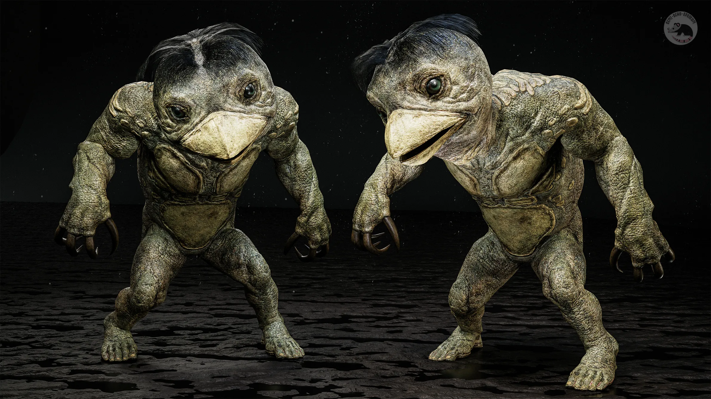 Kappa Signages 3D model Kappa Creature - GameReady VR / AR / low-poly | CGTrader