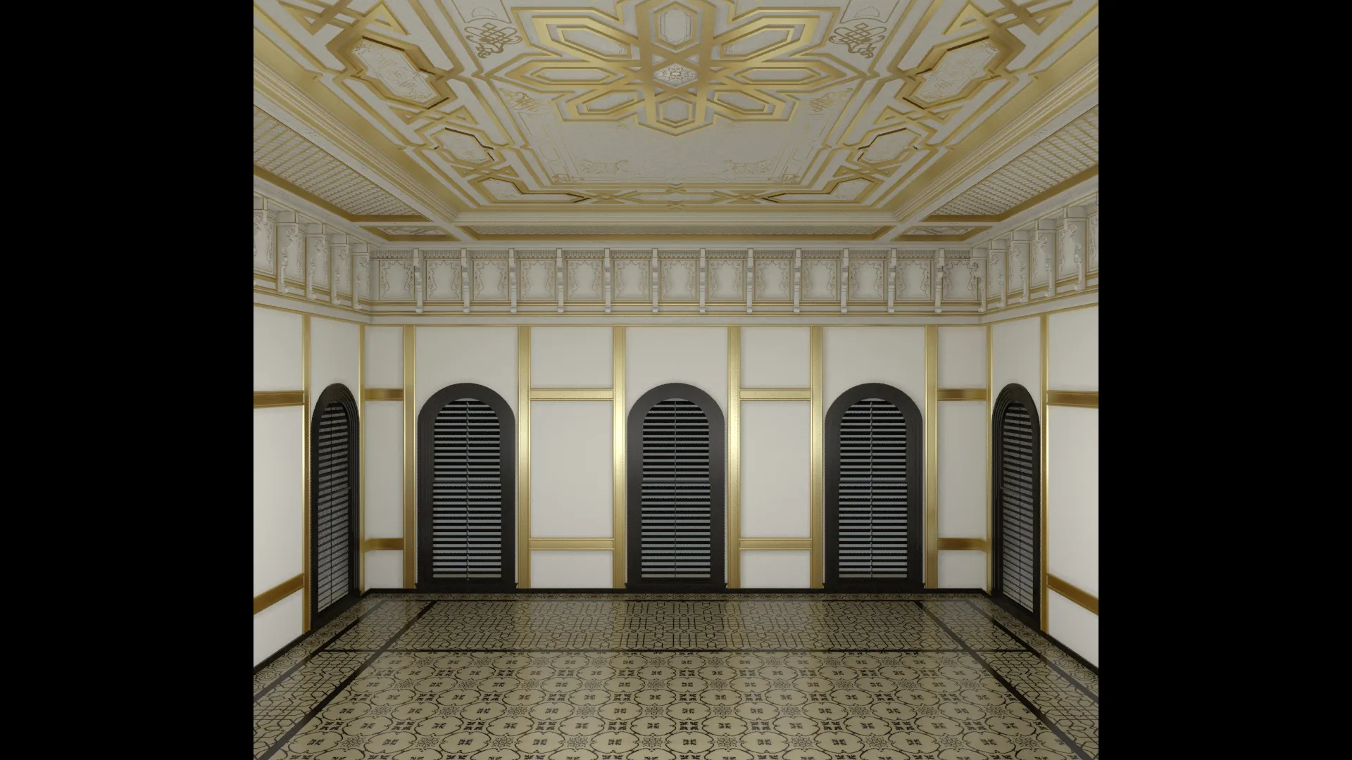 Ottoman Palace Room 3 Interior 3D Model Mental Ray 3D model | CGTrader