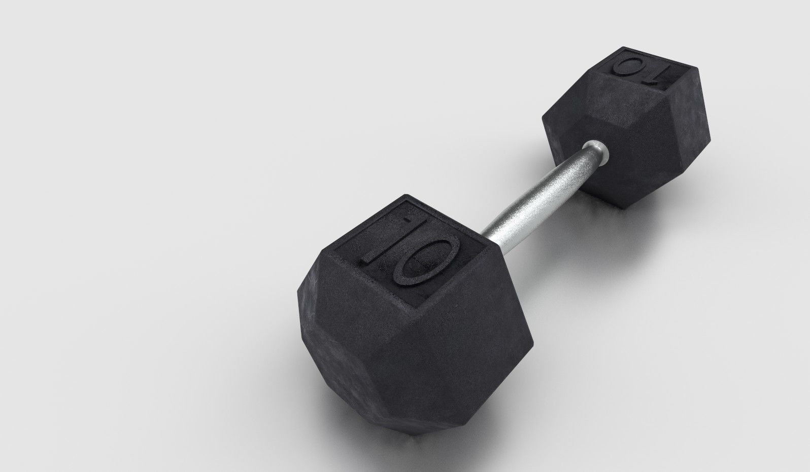 Dumbbell Low-poly 3D model_1