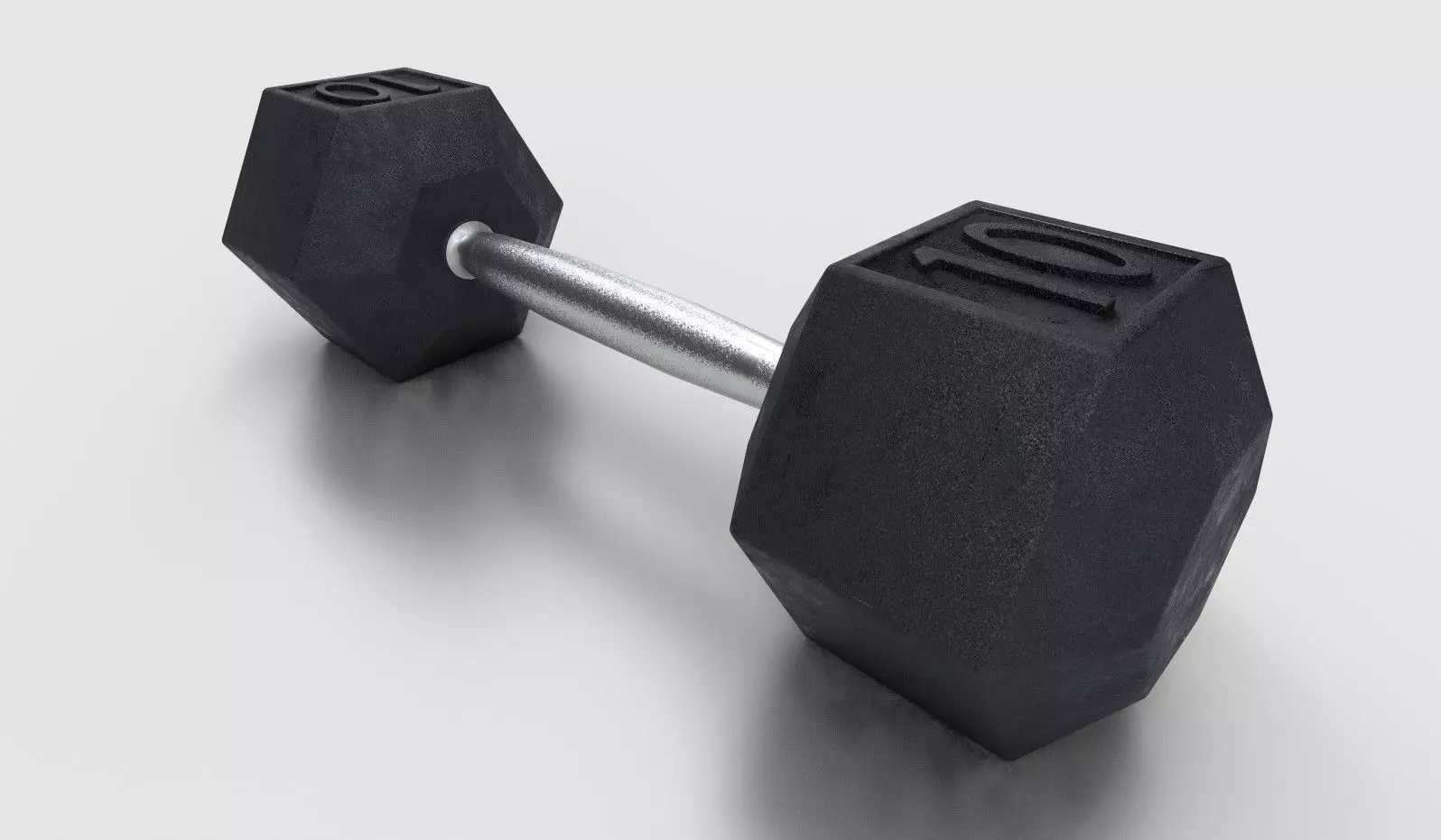 Dumbbell Low-poly 3D model_0