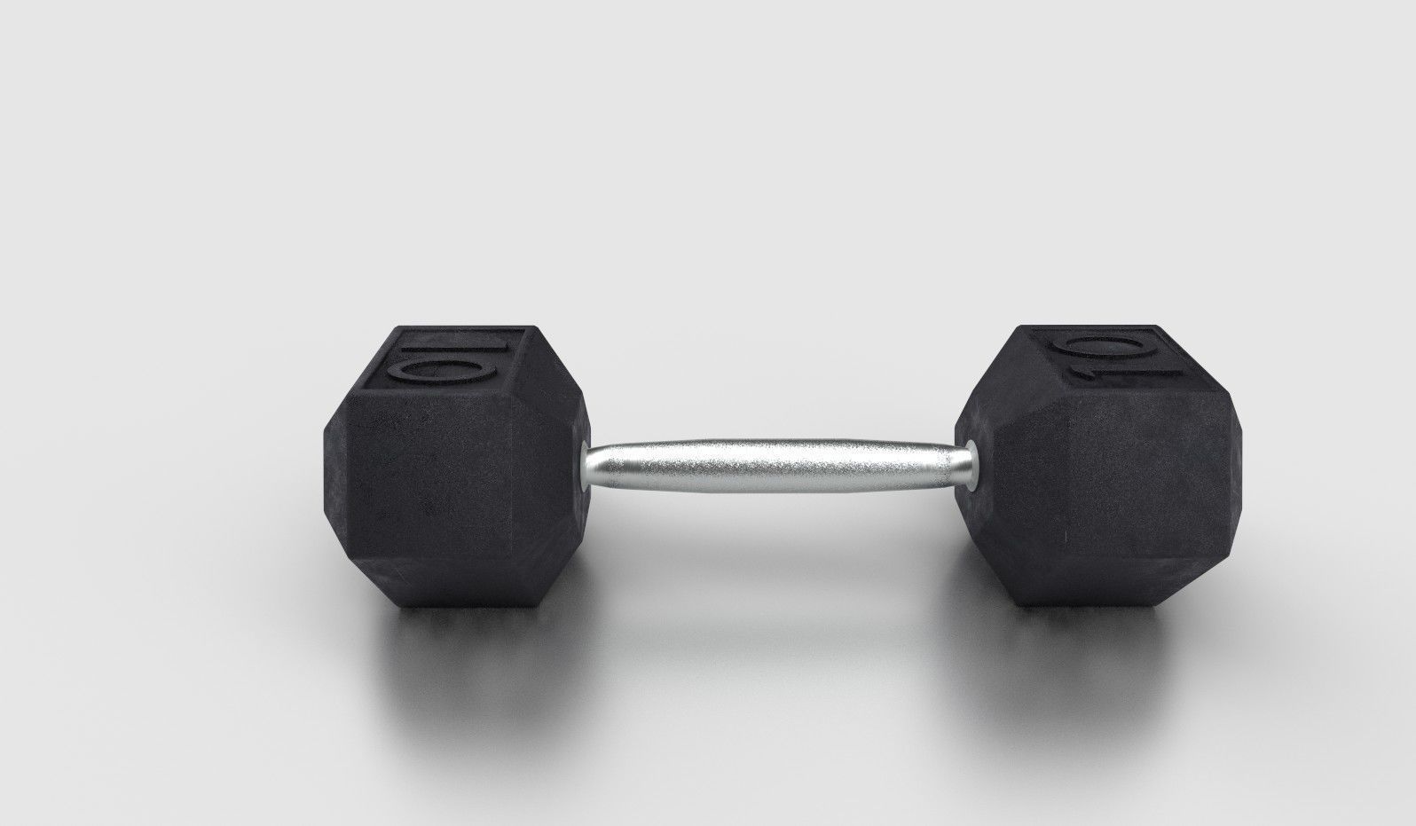 Dumbbell Low-poly 3D model_2